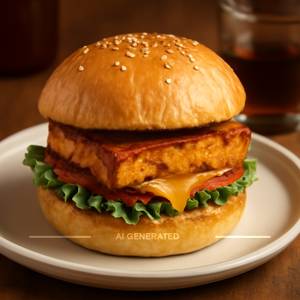 Paneer & Cheese Burger