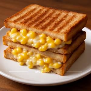 Cheese And Corn Sandwich