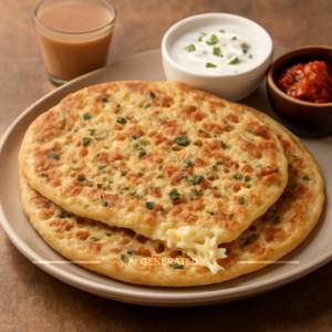 Double Cheese Onion Paratha