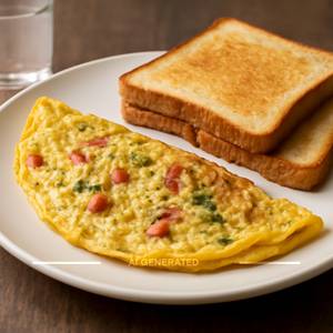 Omlete with bread 2pcs