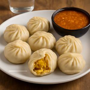 Paneer steamed momos
