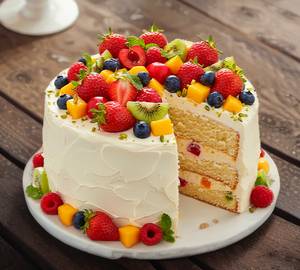 Eggless mix fruit cake  [500 grams]