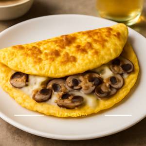 Mushroom And Cheese Omelette
