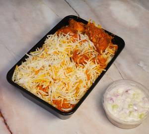 Chicken Tandoori Biryani + Starters (2 Pcs)
