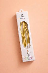 Golden Zig Zag Candle