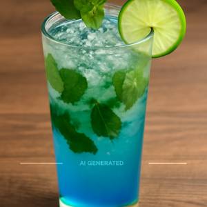 Blue lagoon mojito
