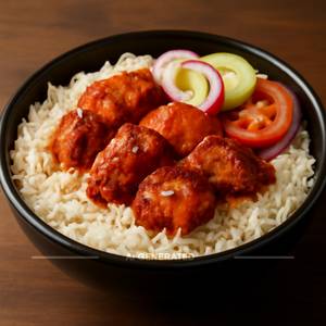 Chicken tikka rice bowl