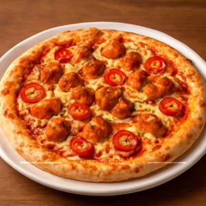 Spicy chicken pizza