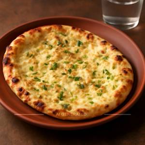 Cheese garlic naan