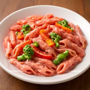 Pink pasta
