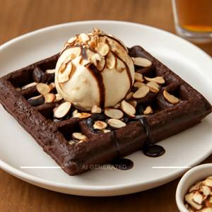 Almond Brownie Waffle