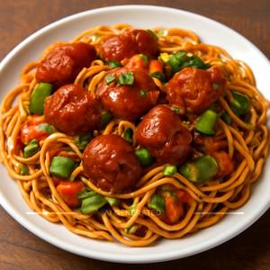 Chicken manchurian noodles