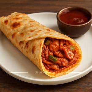 Egg Chicken Schezwan Roll
