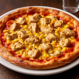 Chicken corn pizza