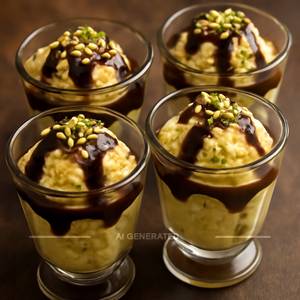 Kesari Pista Ice-cream (scoop)