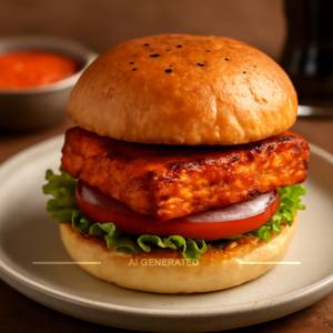 Paneer Peri Peri Burger