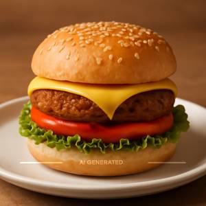 Veg cheese burger