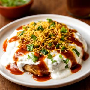 Dahi Aloo Tikki Chaat