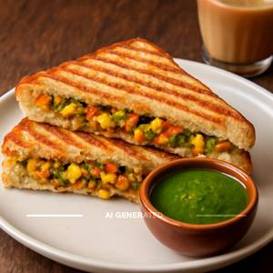 Masala Corn Sandwich