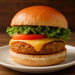 Veg cheese burger