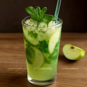 Green apple mojito