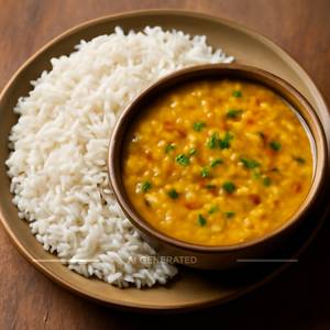 Dal Fry with Rice
