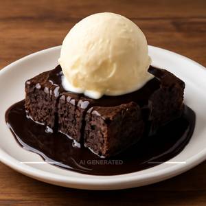 Brownie With Ice Cream