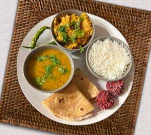 Veg thali meal