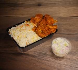 Chicken Dum Biryani + Starters (2 Pcs)