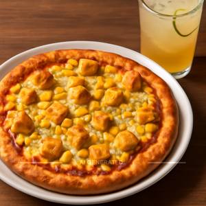 Paneer corn cheese pizza