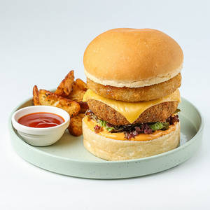 American Cheese Veg Burger