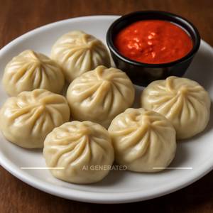 Paneer Momos Steamed