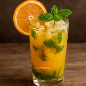 Orange cinderella mojito