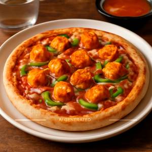 Paneer peri peri pizza