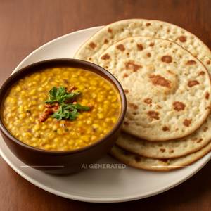 Dal Fry with Roti