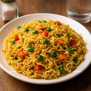 Veg plain maggi                                                                                                                               