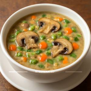 Mushroom veg soup