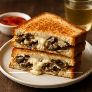 Mushroom Cheese Sandwich