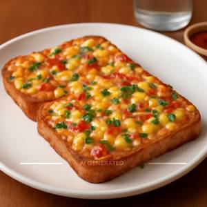 Corn Chilli Cheese Toast