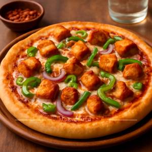 Chili paneer pizza