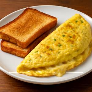 Cheese Bread Omelette