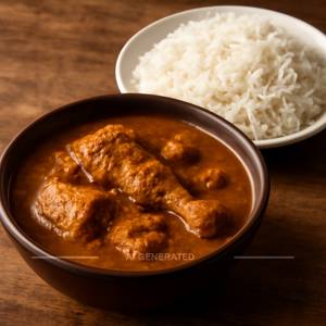 Chicken curry + rice