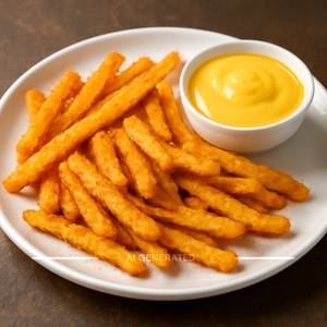 With cheese dip