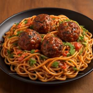 Veg Manchurian Hakka Noodles
