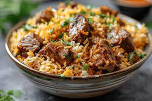 Beef biryani