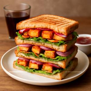 Veg club paneer sandwich