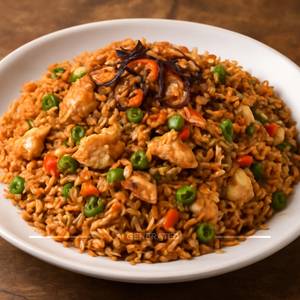 Chicken burnt garlic rice