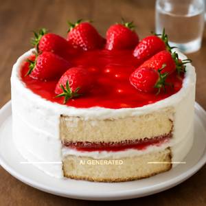 Strawberry Cake [450 Gm]