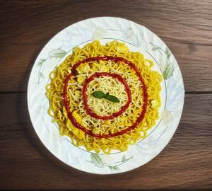 Egg cheese maggi with campa