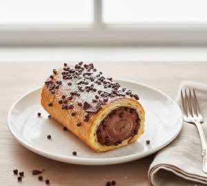 Eggless chocolate roll
